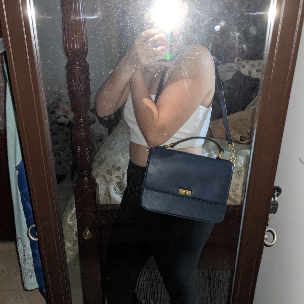 J Crew Edie Purse Navy Handbag Crossbody